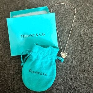 Tiffany and Co Elsa Peretti Heart Pendant Necklace